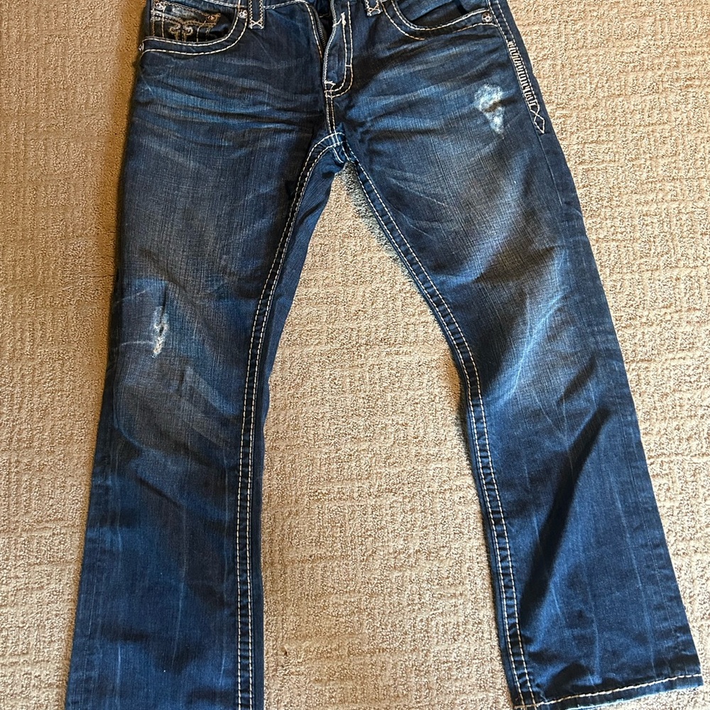 Rock Revival Dark Blue Bootcut Jeans